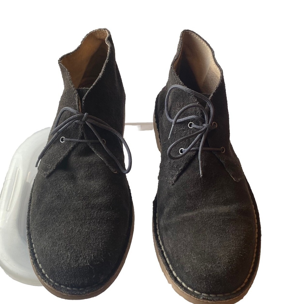 Gray Suede Unisex Leather suede‎ Low Boots, Brand Alpargatus, US Size 9 (44 EU)